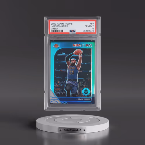 2019 Panini Hoops #87 LeBron James - Green (PSA 10 GEM MINT)