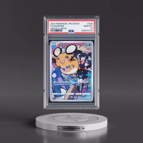 2021 Pokémon Sword & Shield Vmax Climax #200 Dedenne - Full Art (PSA 10 GEM MINT)