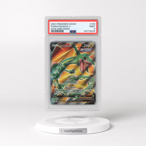 2021 Pokémon Sword & Shield Evolving Skies #193 Rayquaza V - Holo Full Art (PSA 9 MINT)