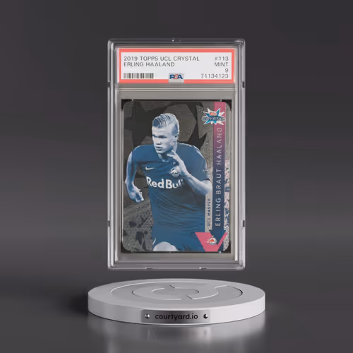 2019 Topps UEFA Champions League Crystal #113 Erling Haaland (PSA 9 MINT)