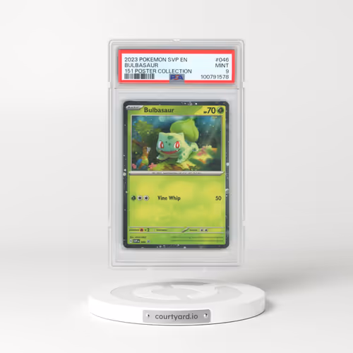 2023 Pokémon Svp EN-SV Black Star Promo #046 Bulbasaur - 151 Poster Collection (PSA 9 MINT)