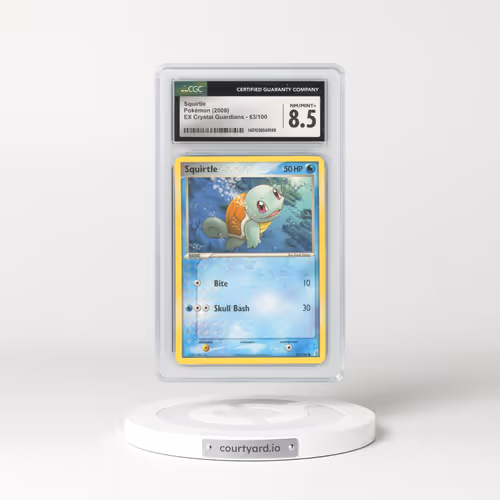 2006 EX Crystal Guardians #63 Squirtle (CGC 8.5 NM-MT+)