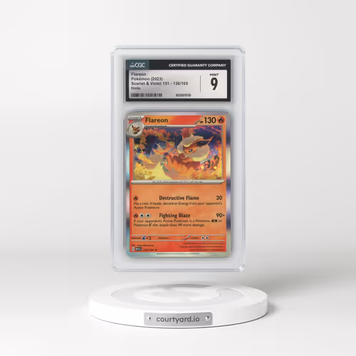 2023 Scarlet & Violet 151 - MEW EN #136/165 Flareon - Holo (CGC 9 MINT)
