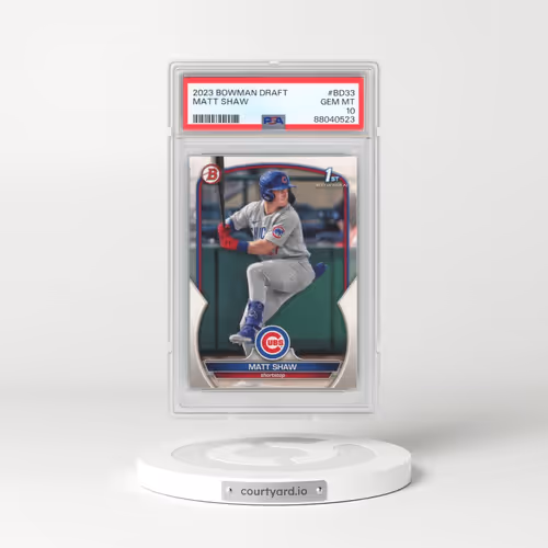 2023 Bowman Draft #BD33 Matt Shaw (PSA 10 GEM MINT)