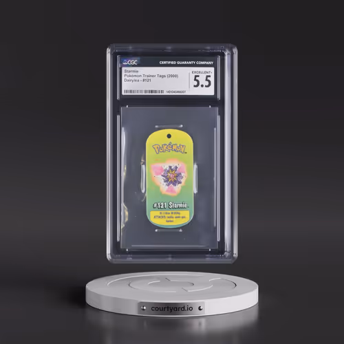 2000 Pokémon Trainer Tags (2000 Dairylea) - English #121 Starmie (CGC 5.5 EX+)