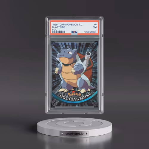 1999 Topps Pokémon TV #9 Blastoise - Foil (PSA 7 NM)