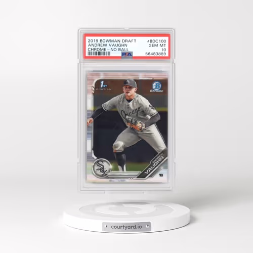 2019 Bowman Draft #BDC100 Andrew Vaughn - Chrome-No Ball (PSA 10 GEM MINT)