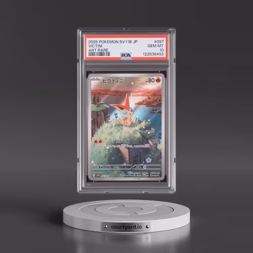 2025 Pokémon Sv11b-Black Bolt #097 Victini - Art Rare (PSA 10 GEM MINT)