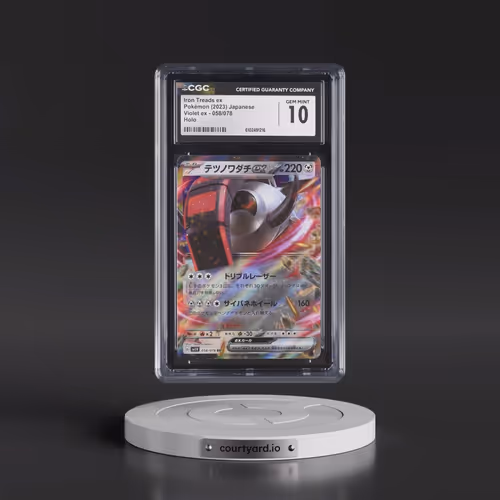 2023 Violet ex #058/078 Iron Treads ex - Holo (CGC 10 GEM MINT)