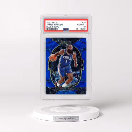 2022 Panini Select #25 James Harden - Blue Scope (PSA 10 GEM MINT)