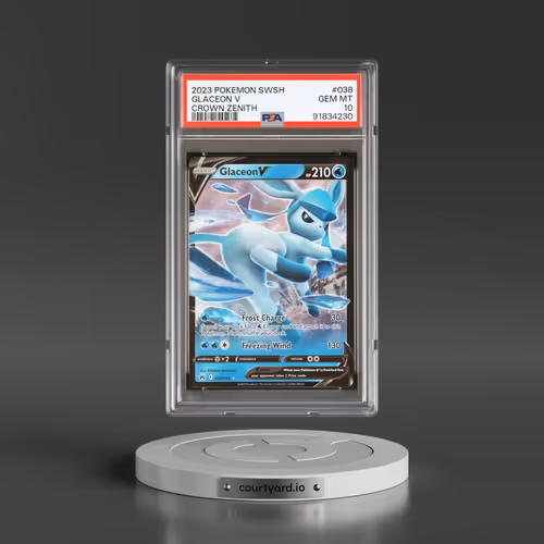 2023 Pokémon Sword and Shield Crown Zenith #038 Glaceon V - Holo (PSA 10 GEM MINT)