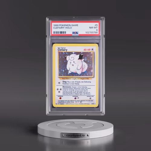 1999 Pokémon Game #5 Clefairy - Holo (PSA 8 NM-MT)