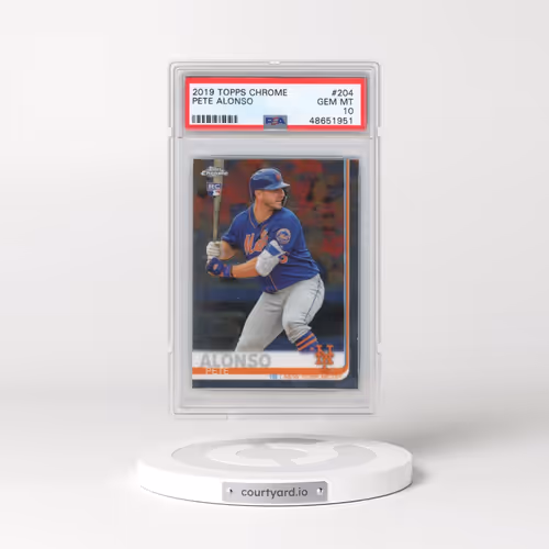 2019 Topps Chrome #204 Pete Alonso (PSA 10 GEM MINT)