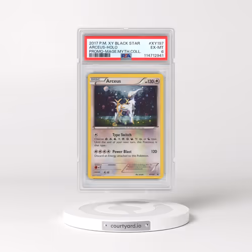 2017 Pokémon XY Black Star Promo #XY197 Arceus - Holo Magearna Mythical Collection (PSA 6 EX-MT)