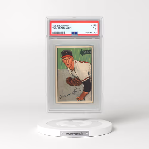 1952 Bowman #156 Warren Spahn (PSA 3 VG)