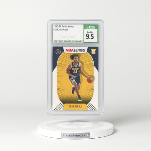 2020 Panini Hoops #235 Zeke Nnaji (CSG 10 GEM MINT)