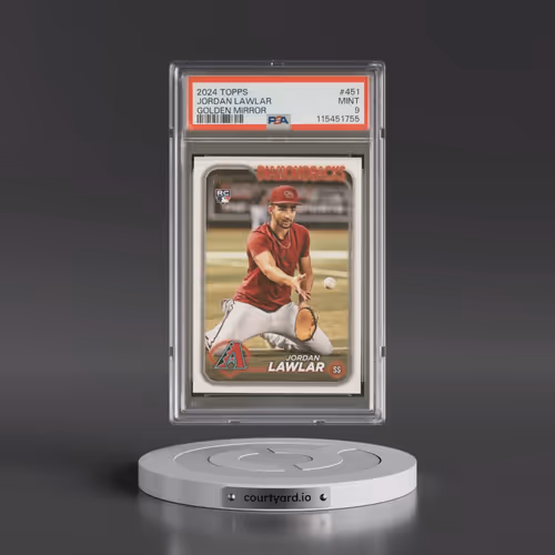 2024 Topps #451 Jordan Lawlar - Golden Mirror (PSA 9 MINT)
