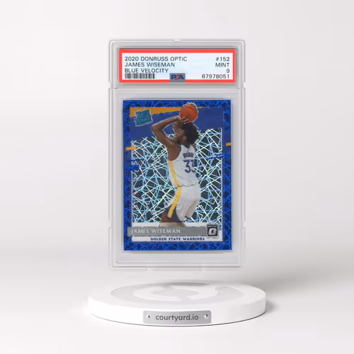 2020 Panini Donruss Optic #152 James Wiseman - Blue Velocity (PSA 9 MINT)