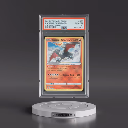 2023 Pokémon Sword and Shield Crown Zenith #020 Radiant Charizard - Holo (PSA 10 GEM MINT)