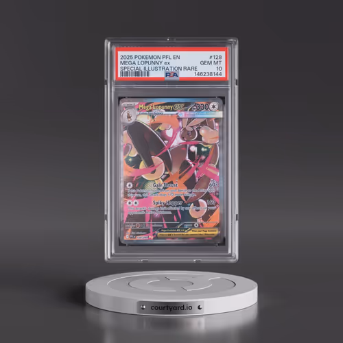 2025 Pokémon Pfl EN-Phantasmal Flames #128 Mega Lopunny EX - Holo Special Illustration Rare (PSA 10