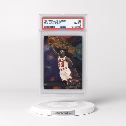 1997 Metal Universe #23 Michael Jordan (PSA 8 NM-MT)