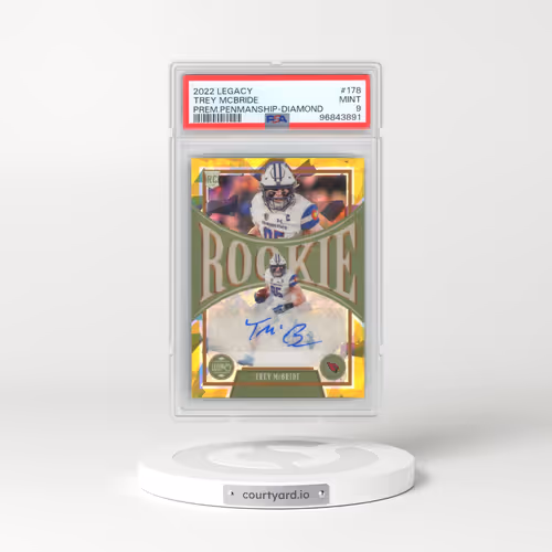 2022 Panini Legacy #178 Trey Mcbride - Premium Penmanship-Diamond (PSA 9 MINT)
