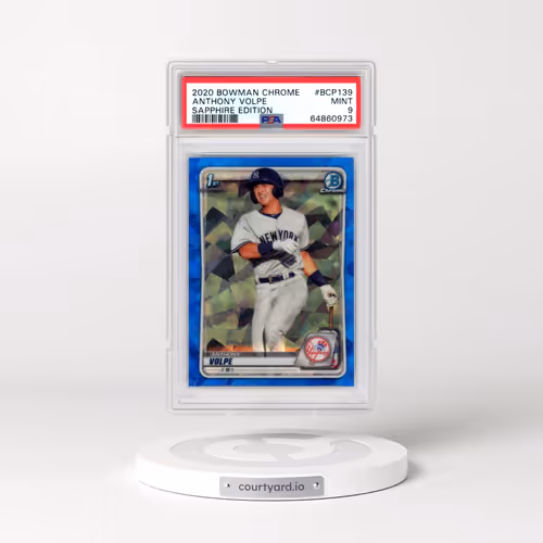 2020 Bowman Chrome Sapphire Edition #BCP139 Anthony Volpe (PSA 9 MINT)