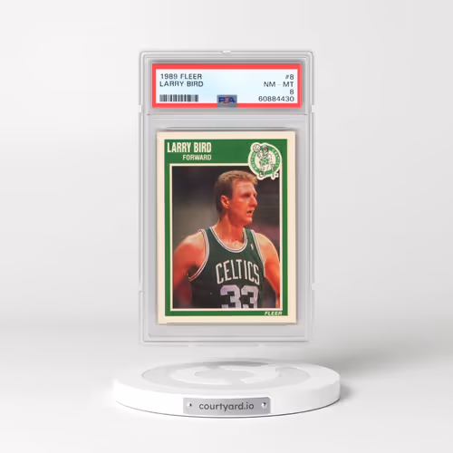 1989 Fleer #8 Larry Bird (PSA 8 NM-MT)