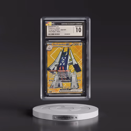 2024 Surging Sparks - SSP EN #224/191 Archaludon ex - Ultra Rare Holo (CGC 10 GEM MINT)