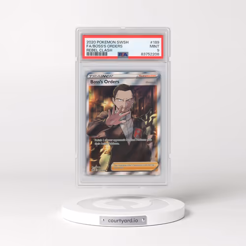 2020 Pokémon Sword & Shield Rebel Clash #189 Boss's Orders - Full Art (PSA 9 MINT)