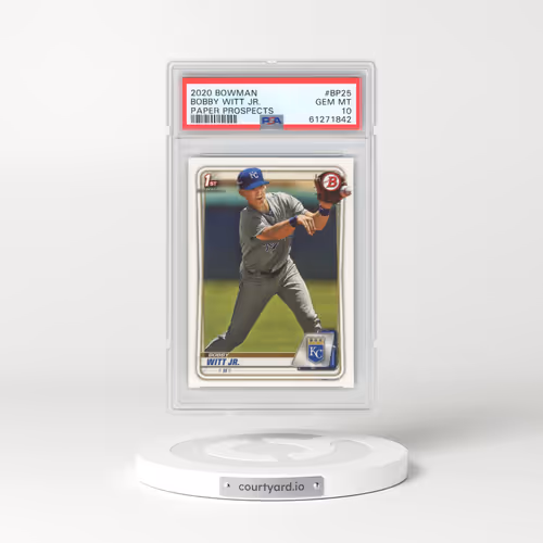 2020 Bowman Paper Prospects #BP25 Bobby Witt Jr. (PSA 10 GEM MINT)