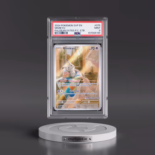 2024 Pokémon Svp EN-SV Black Star Promo #075 Mimikyu - Paldean Fates Pokemon Center Elite Trainer Bo