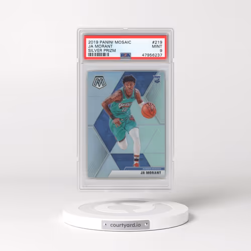 2019 Panini Mosaic #219 Ja Morant - Silver Prizm (PSA 9 MINT)