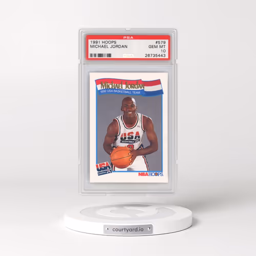 1991 Hoops #579 Michael Jordan (PSA 10 GEM MINT)