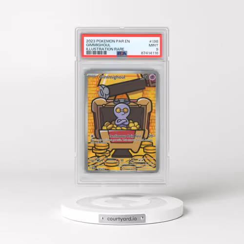 2023 Pokémon Par EN-Paradox Rift #198 Gimmighoul - Illustration Rare (PSA 9 MINT)