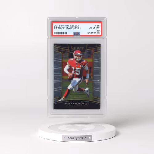 2018 Panini Select #66 Patrick Mahomes II (PSA 10 GEM MINT)