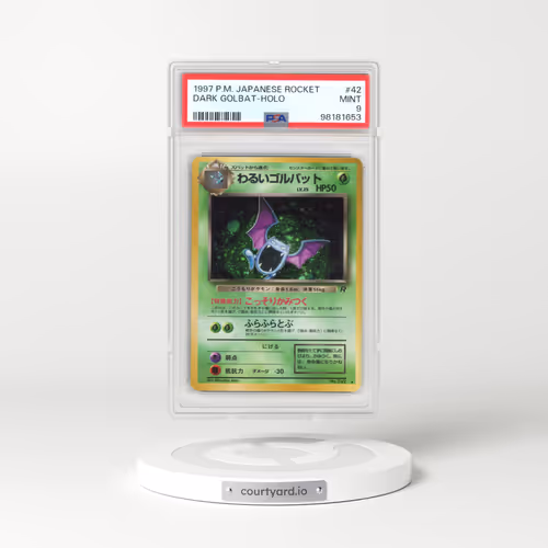 1997 Rocket Gang #42 Dark Golbat - Holo (PSA 9 MINT)