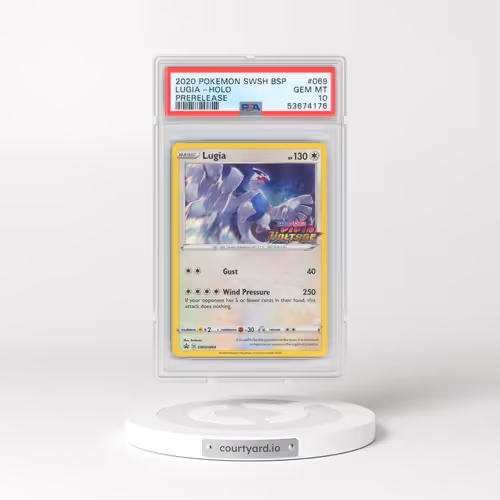 2017 Black Star Promos - Sword & Shield #069 Lugia - Vivid Voltage Prerelease Promo Holo (PSA 10 GEM MINT)