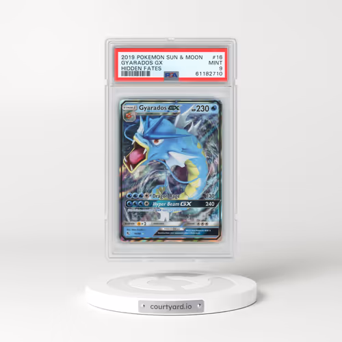 2019 Pokémon Sun & Moon Hidden Fates #16 Gyarados GX - Holo (PSA 9 MINT)