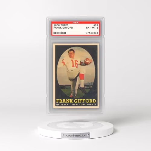 1958 Topps #73 Frank Gifford (PSA 6 EX-MT)