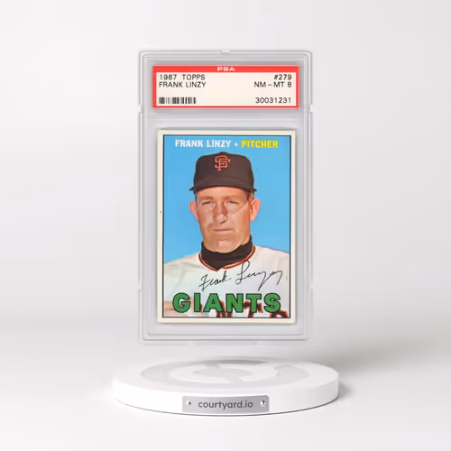 1967 Topps #279 Frank Linzy (PSA 8 NM-MT)