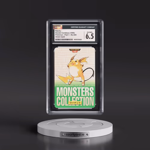 1996 (Monsters Collection) Part 1 #026 Raichu - Green Card (CGC 6.5 EX-NM+)