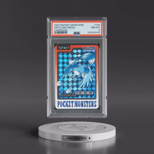 1997 Pocket Monsters Carddass #144 Articuno-Prism (PSA 8 NM-MT)
