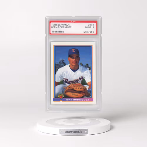 1991 Bowman #272 Ivan Rodriguez (PSA 9 MINT)