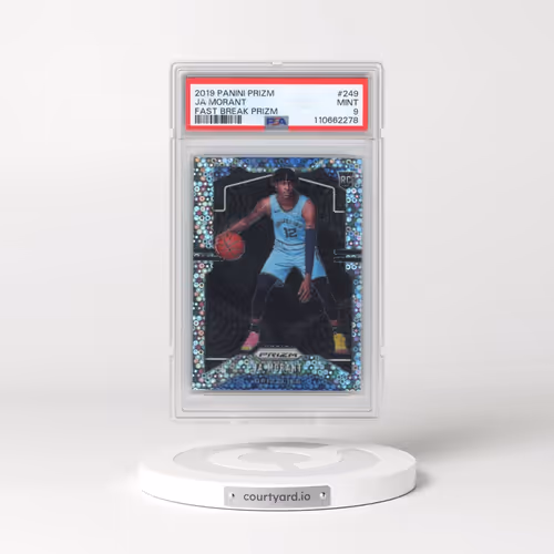 2019 Panini Prizm #249 Ja Morant - Fast Break Prizm (PSA 9 MINT)