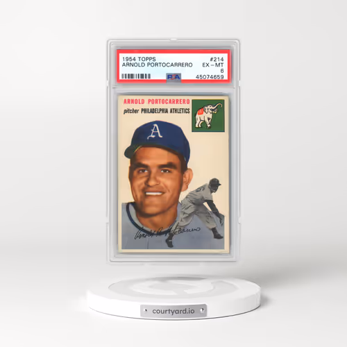 1954 Topps #214 Arnold Portocarrero (PSA 6 EX-MT)