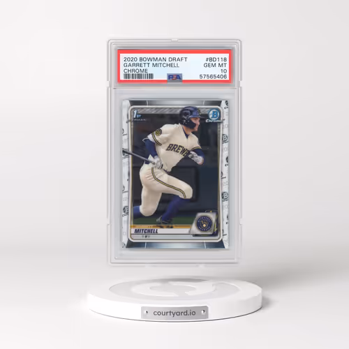 2020 Bowman Draft #BD118 Garrett Mitchell - Chrome (PSA 10 GEM MINT)