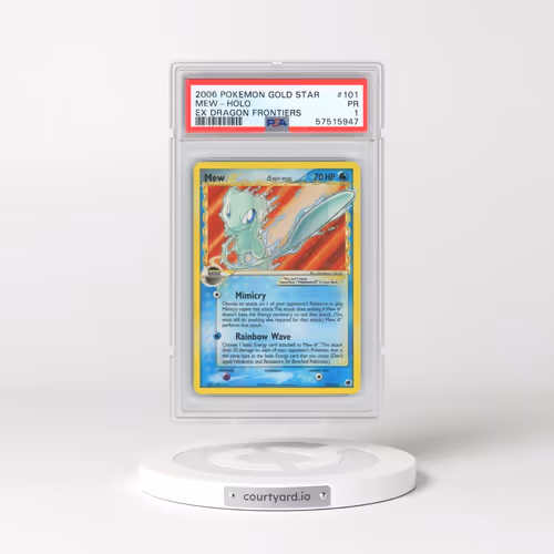 2006 Pokémon EX Dragon Frontiers #101 Mew - Holo Gold Star (PSA 1 PR)