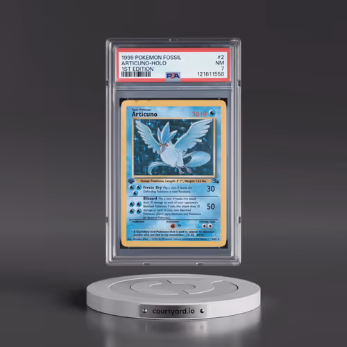 1999 Pokémon Fossil #2 Articuno - 1st Edition Holo (PSA 7 NM)