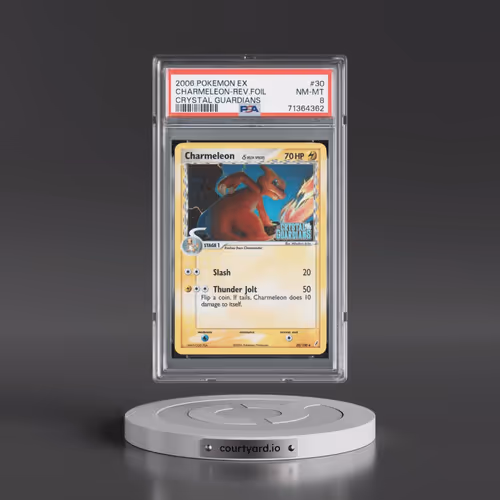 2006 Pokémon EX Crystal Guardians #30 Charmeleon - Reverse Foil (PSA 8 NM-MT)